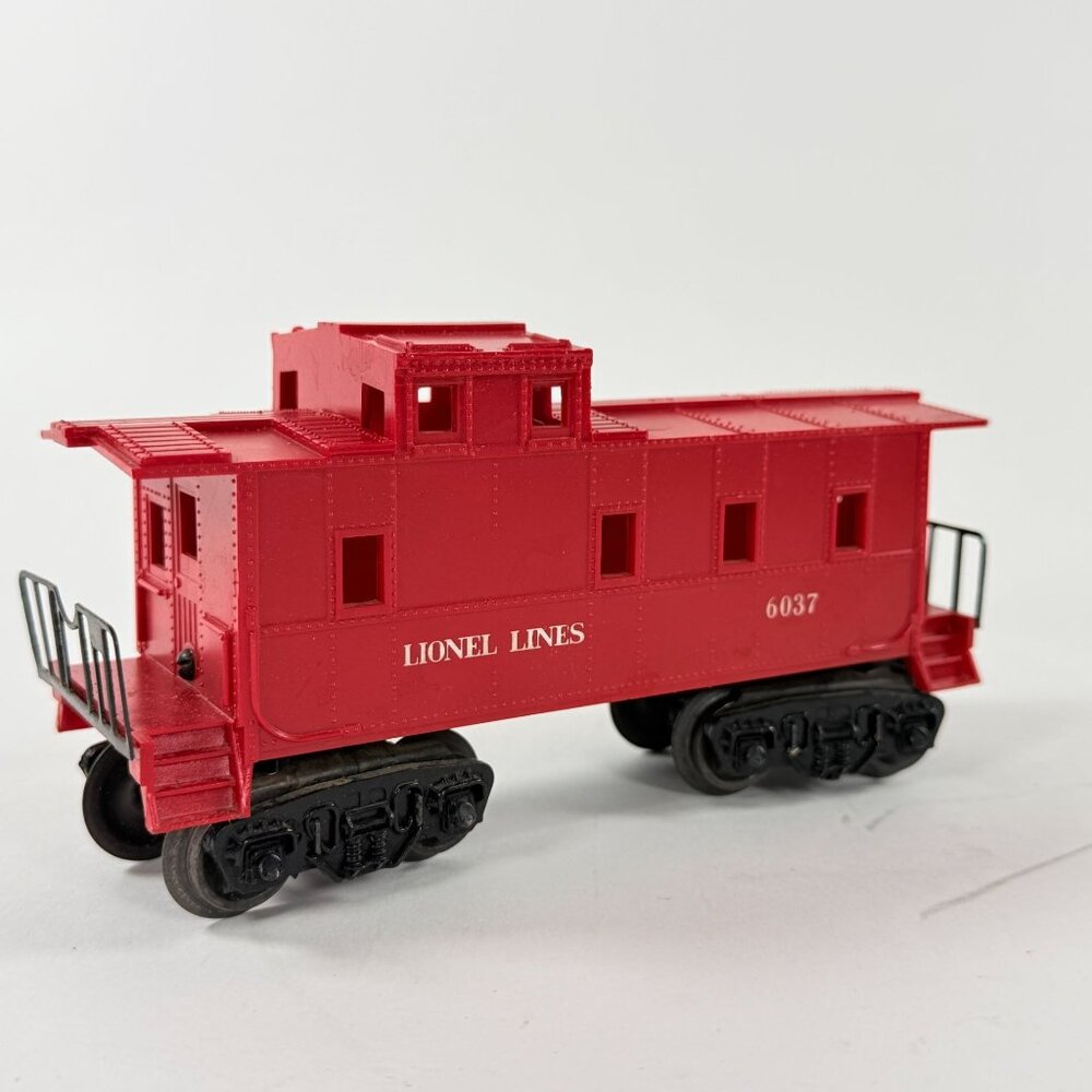 Lionel Lines Red Caboose 6037 O Gauge Vintage Model Train Car With Box